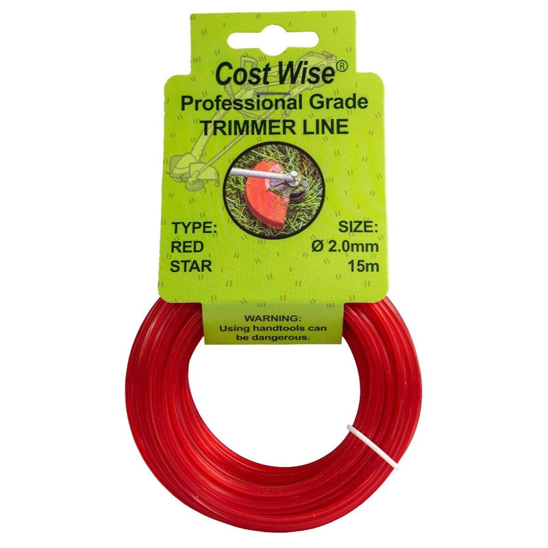 Strimmer Line Red Star 2mm x 15m - Home & Garden > Lawn & Garden > Outdoor Power Equipment Accessories > Weed Trimmer Accessories > Weed Trimmer Blades & Spools > Weed Trimmer Spools Garden tools & Accesories