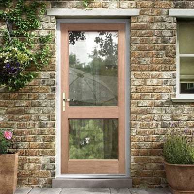 2XGG Hardwood M&T 2 Unglazed Light Panels External Door - 1981mm x 838mm -
