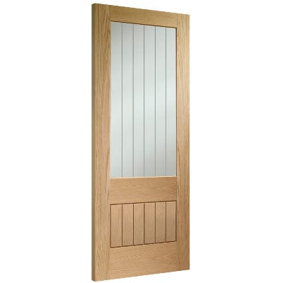 Suffolk Essentials 2XG Internal Oak Pre-finished (Clear Etched Glass) -