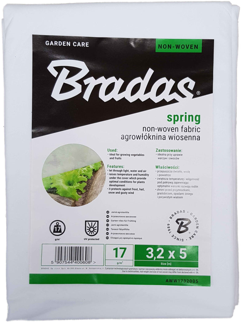 17g Non-Woven Frost Protect Fleece 3.2m x 5m - Home & Garden > Lawn & Garden > Gardening > Landscape Fabric Garden tools & Accesories