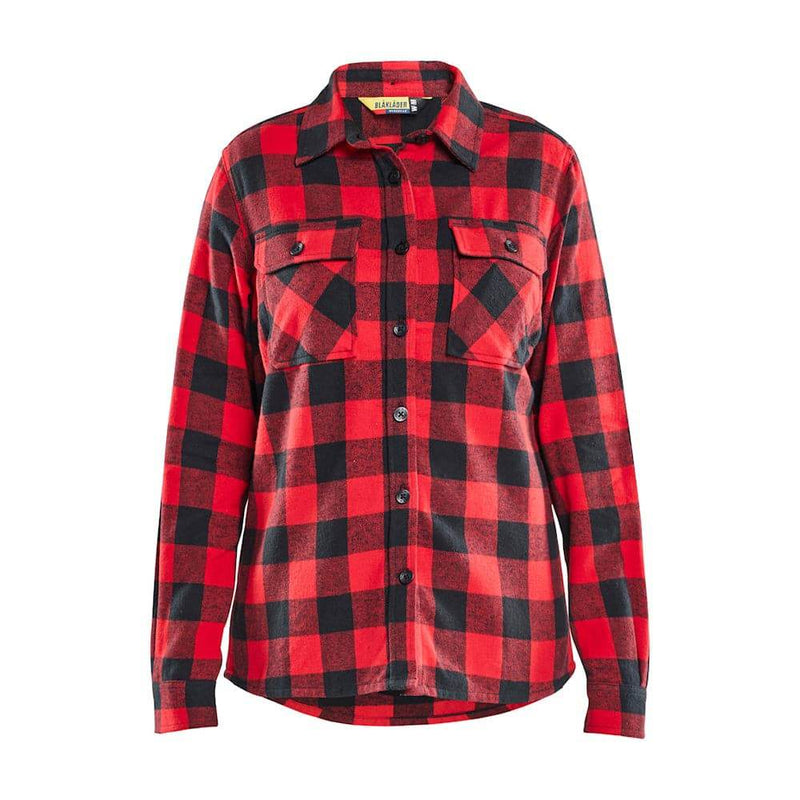 Blaklader 3218 Women's Flannel Shirt - WOMENS T-SHIRTS