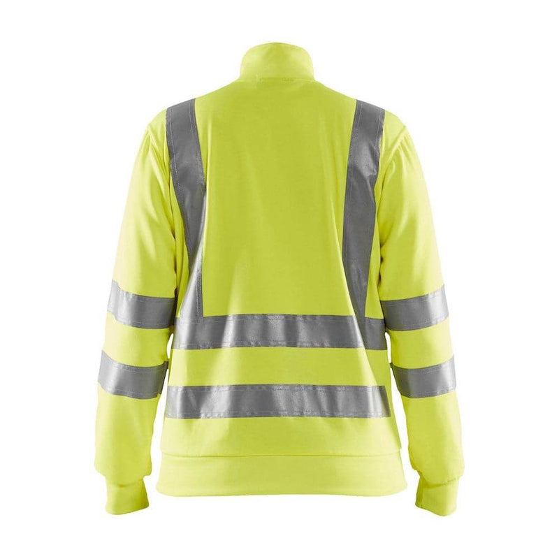 Blaklader 3308 Women's Hi-Vis Full Zip Sweatshirt - WOMENS HI-VIS CLOTHING