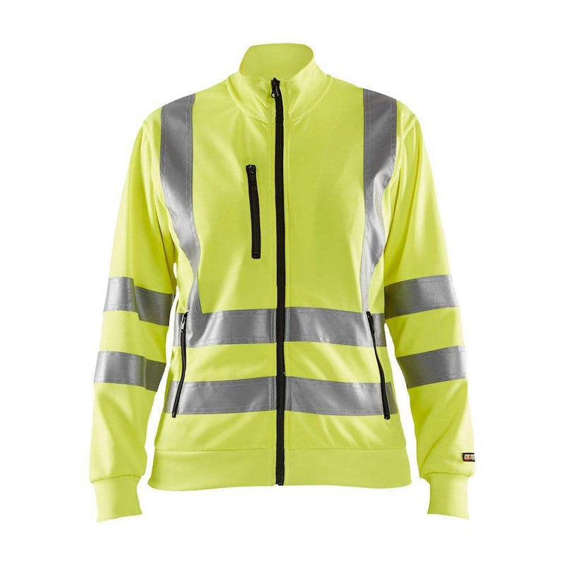 Blaklader 3308 Women's Hi-Vis Full Zip Sweatshirt - WOMENS HI-VIS CLOTHING