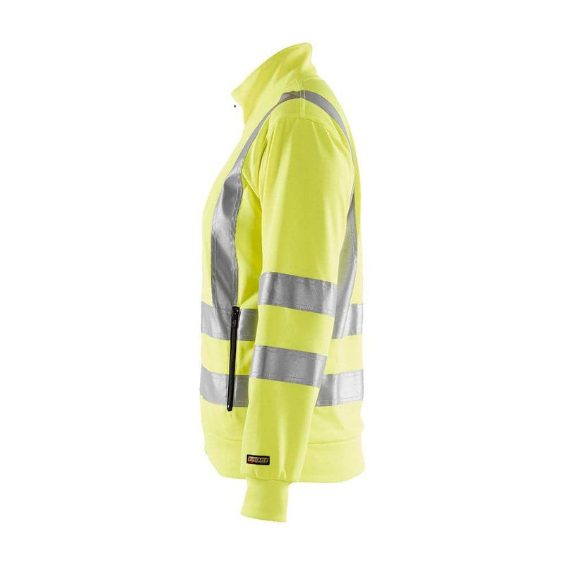 Blaklader 3308 Women's Hi-Vis Full Zip Sweatshirt - WOMENS HI-VIS CLOTHING