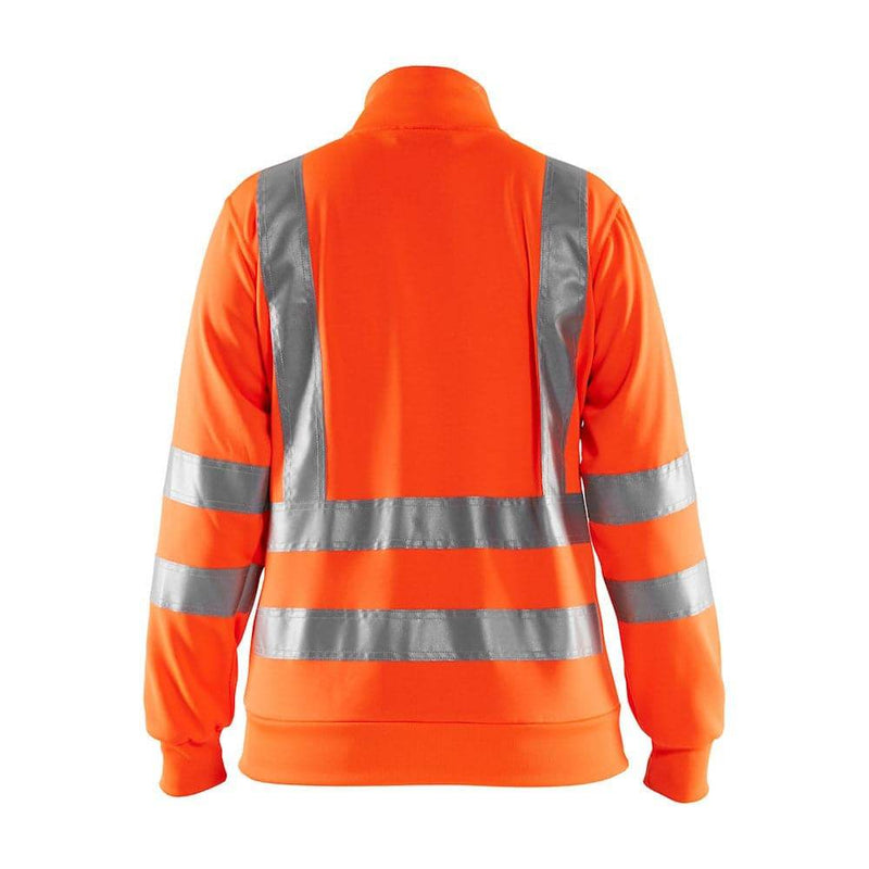 Blaklader 3308 Women's Hi-Vis Full Zip Sweatshirt - WOMENS HI-VIS CLOTHING