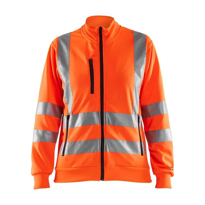 Blaklader 3308 Women's Hi-Vis Full Zip Sweatshirt - WOMENS HI-VIS CLOTHING