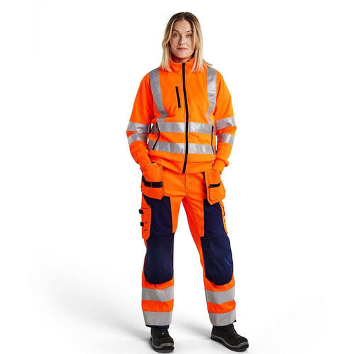 Blaklader 3308 Women's Hi-Vis Full Zip Sweatshirt - WOMENS HI-VIS CLOTHING