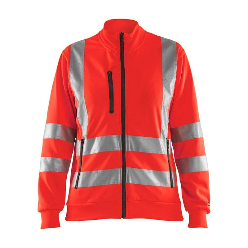 Blaklader 3308 Women's Hi-Vis Full Zip Sweatshirt - WOMENS HI-VIS CLOTHING