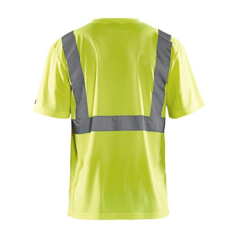 Blaklader 3313 Hi-Vis V-Neck Short Sleeve T-Shirt - HI-VIS T-SHIRTS