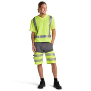Blaklader 3313 Hi-Vis V-Neck Short Sleeve T-Shirt - HI-VIS T-SHIRTS