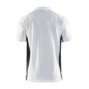 Blaklader 3324 Short Sleeve Polo Shirt White / Dark Grey - POLO SHIRTS