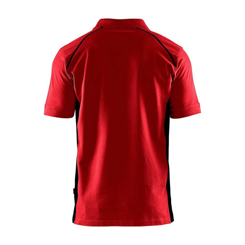 Blaklader 3324 Short Sleeve Polo Shirt Red / Black - POLO SHIRTS