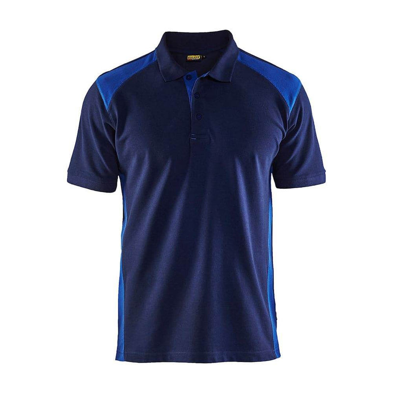 Blaklader 3324 Short Sleeve Polo Shirt Navy Blue / Cornflower blue - POLO SHIRTS
