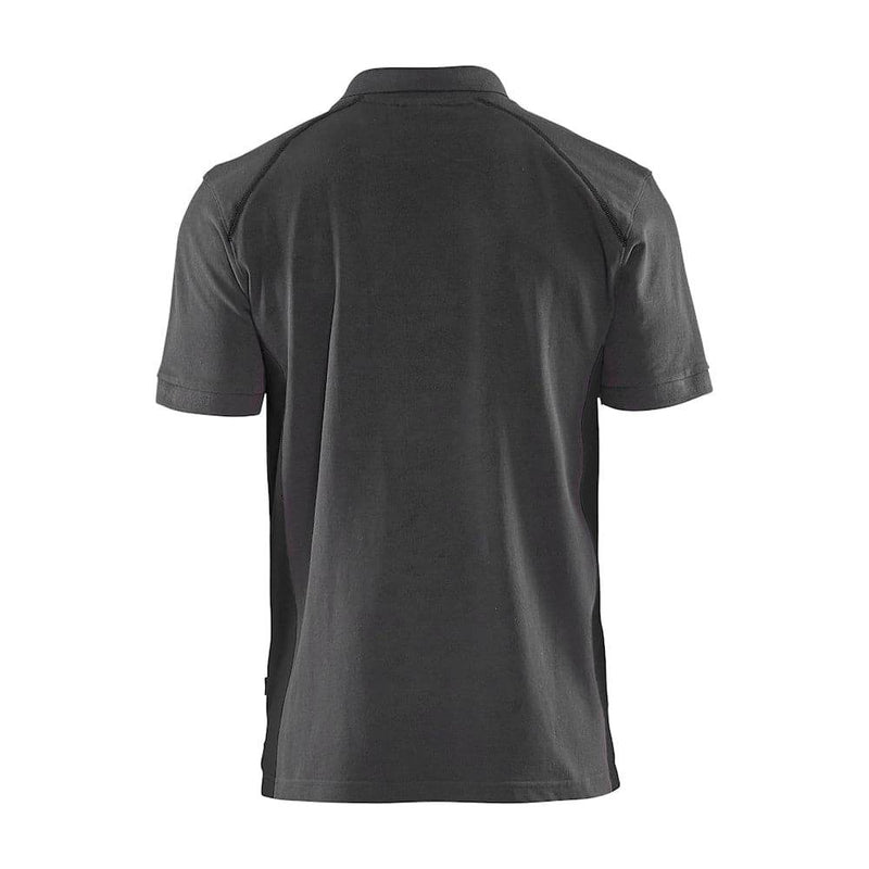 Blaklader 3324 Short Sleeve Polo Shirt Mid Grey / Black - POLO SHIRTS
