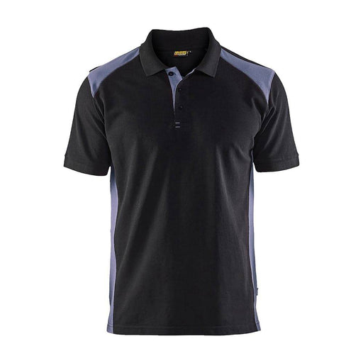 Blaklader 3324 Short Sleeve Polo Shirt Black / Grey - POLO SHIRTS