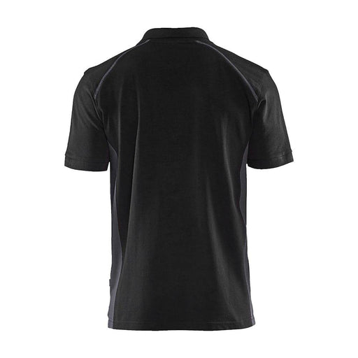 Blaklader 3324 Short Sleeve Polo Shirt Black / Mid Grey - POLO SHIRTS