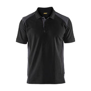 Blaklader 3324 Short Sleeve Polo Shirt Black / Mid Grey - POLO SHIRTS