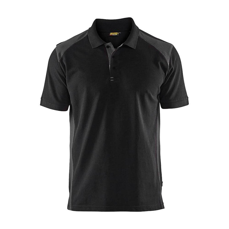 Blaklader 3324 Short Sleeve Polo Shirt Black / Dark Grey - POLO SHIRTS