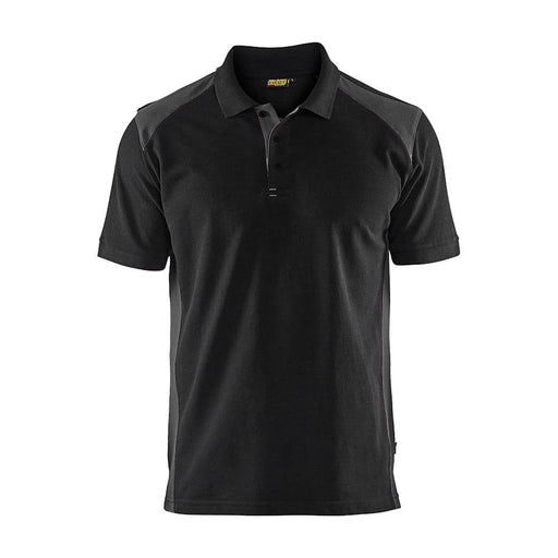 Blaklader 3324 Short Sleeve Polo Shirt Black / Dark Grey - POLO SHIRTS