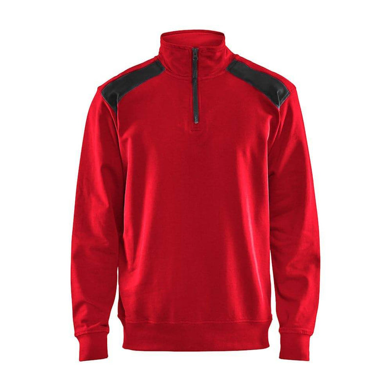 Blaklader 3353 Half-Zip 2-Tone Sweatshirt - Apparel & Accessories > Clothing SWEATSHIRTS