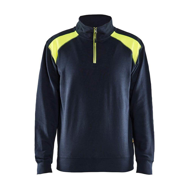 Blaklader 3353 Half-Zip 2-Tone Sweatshirt - Apparel & Accessories > Clothing SWEATSHIRTS