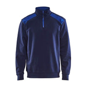 Blaklader 3353 Half-Zip 2-Tone Sweatshirt - Apparel & Accessories > Clothing SWEATSHIRTS