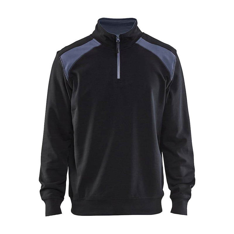 Blaklader 3353 Half-Zip 2-Tone Sweatshirt - Apparel & Accessories > Clothing SWEATSHIRTS