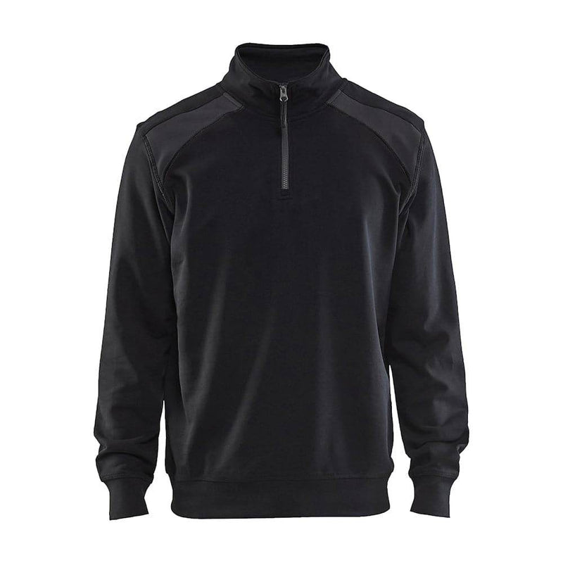 Blaklader 3353 Half-Zip 2-Tone Sweatshirt - Apparel & Accessories > Clothing SWEATSHIRTS
