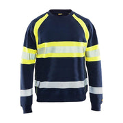 Blaklader 3359 Hi-Vis Round Neck Sweatshirt - Business & Industrial > Work Safety Protective Gear HI-VIS SWEATSHIRTS & HOODIES