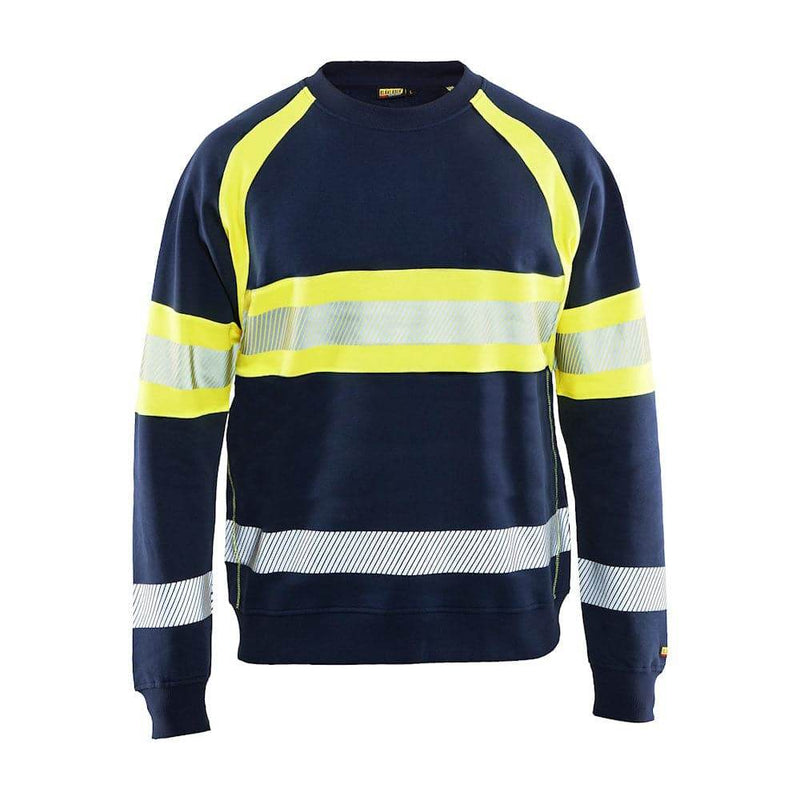 Blaklader 3359 Hi-Vis Round Neck Sweatshirt - Business & Industrial > Work Safety Protective Gear HI-VIS SWEATSHIRTS & HOODIES