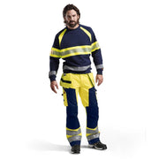 Blaklader 3359 Hi-Vis Round Neck Sweatshirt - Business & Industrial > Work Safety Protective Gear HI-VIS SWEATSHIRTS & HOODIES