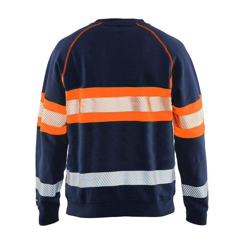 Blaklader 3359 Hi-Vis Round Neck Sweatshirt - Business & Industrial > Work Safety Protective Gear HI-VIS SWEATSHIRTS & HOODIES