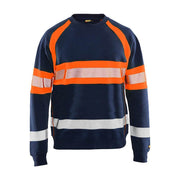 Blaklader 3359 Hi-Vis Round Neck Sweatshirt - Business & Industrial > Work Safety Protective Gear HI-VIS SWEATSHIRTS & HOODIES