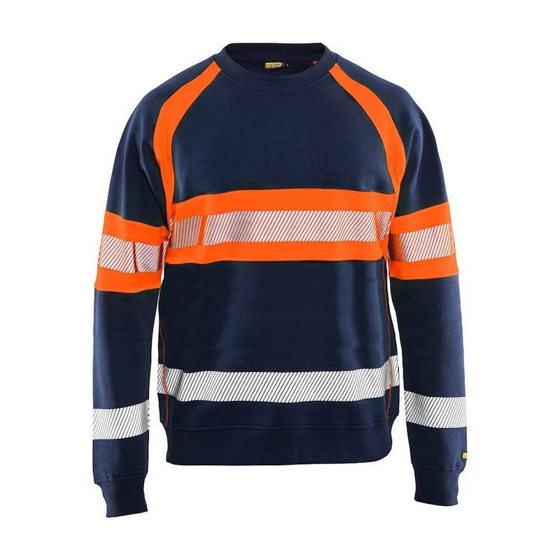 Blaklader 3359 Hi-Vis Round Neck Sweatshirt - Business & Industrial > Work Safety Protective Gear HI-VIS SWEATSHIRTS & HOODIES