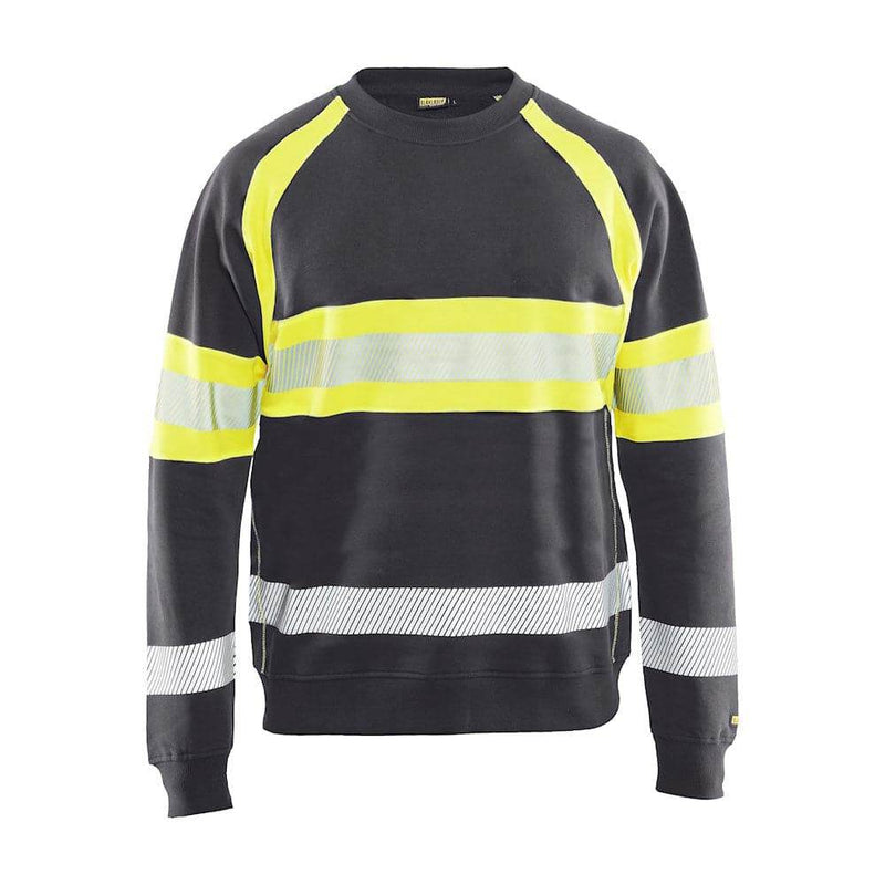 Blaklader 3359 Hi-Vis Round Neck Sweatshirt - Business & Industrial > Work Safety Protective Gear HI-VIS SWEATSHIRTS & HOODIES