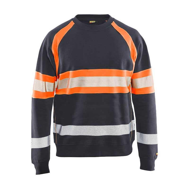 Blaklader 3359 Hi-Vis Round Neck Sweatshirt - Business & Industrial > Work Safety Protective Gear HI-VIS SWEATSHIRTS & HOODIES