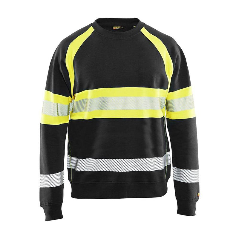 Blaklader 3359 Hi-Vis Round Neck Sweatshirt - Business & Industrial > Work Safety Protective Gear HI-VIS SWEATSHIRTS & HOODIES