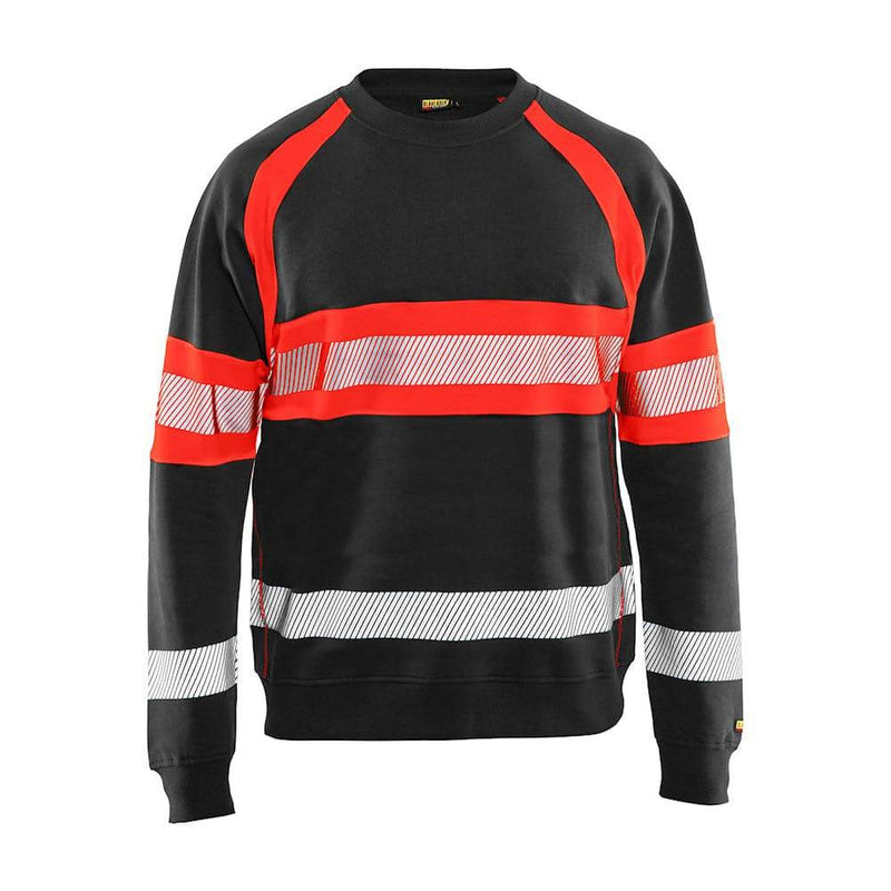 Blaklader 3359 Hi-Vis Round Neck Sweatshirt - Business & Industrial > Work Safety Protective Gear HI-VIS SWEATSHIRTS & HOODIES