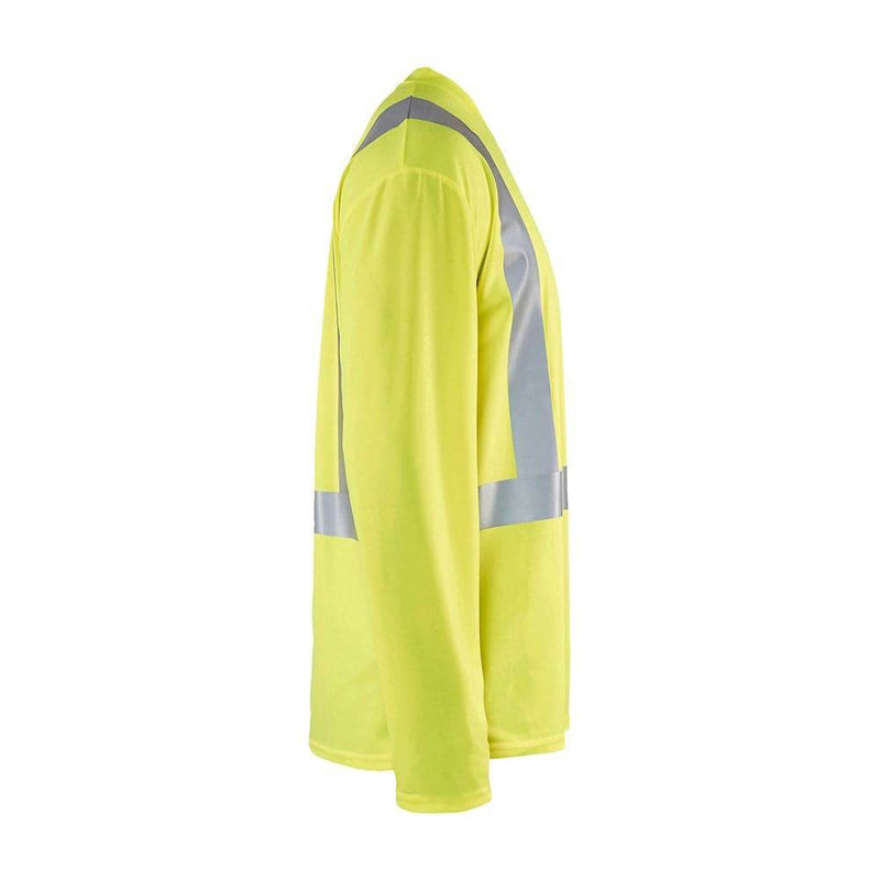 Blaklader 3383 Hi-Vis UV Long Sleeved V-Neck T-Shirt - Business & Industrial > Work Safety Protective Gear HI-VIS T-SHIRTS