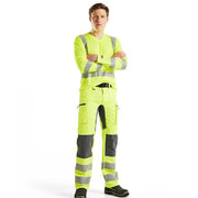 Blaklader 3383 Hi-Vis UV Long Sleeved V-Neck T-Shirt - Business & Industrial > Work Safety Protective Gear HI-VIS T-SHIRTS