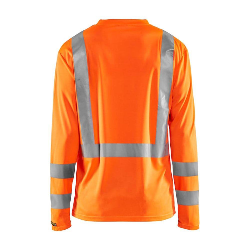 Blaklader 3383 Hi-Vis UV Long Sleeved V-Neck T-Shirt - Business & Industrial > Work Safety Protective Gear HI-VIS T-SHIRTS