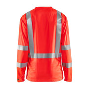 Blaklader 3383 Hi-Vis UV Long Sleeved V-Neck T-Shirt - Business & Industrial > Work Safety Protective Gear HI-VIS T-SHIRTS