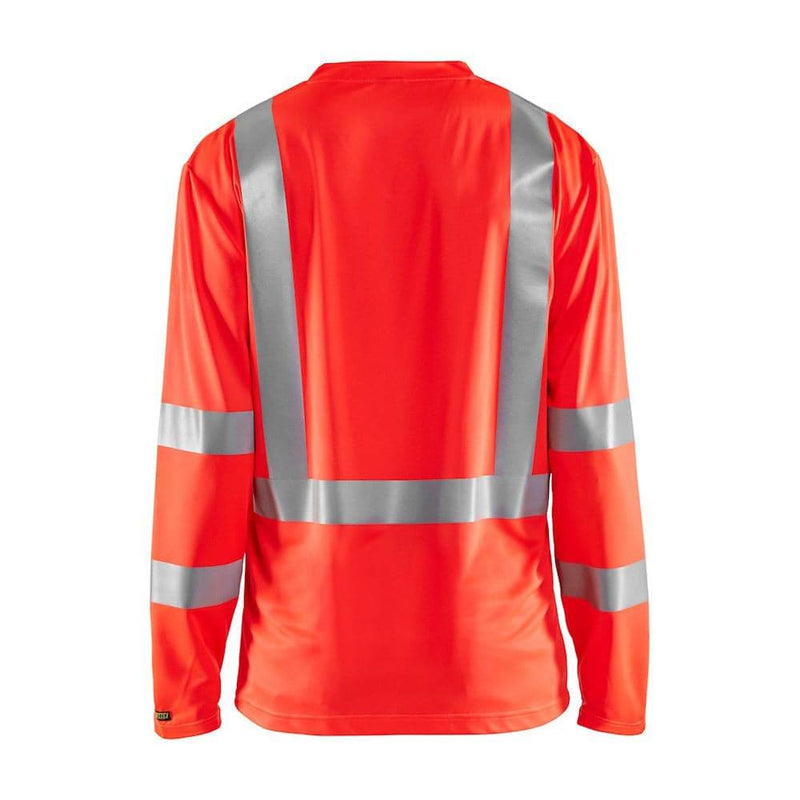 Blaklader 3383 Hi-Vis UV Long Sleeved V-Neck T-Shirt - Business & Industrial > Work Safety Protective Gear HI-VIS T-SHIRTS