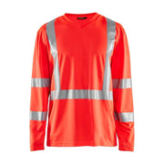 Blaklader 3383 Hi-Vis UV Long Sleeved V-Neck T-Shirt - Business & Industrial > Work Safety Protective Gear HI-VIS T-SHIRTS