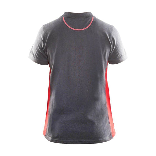Blaklader 3390 Women's Polo Shirt Grey/Red - WOMENS T-SHIRTS