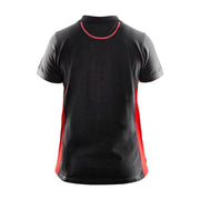 Blaklader 3390 Women's Polo Shirt Black/Red - WOMENS T-SHIRTS