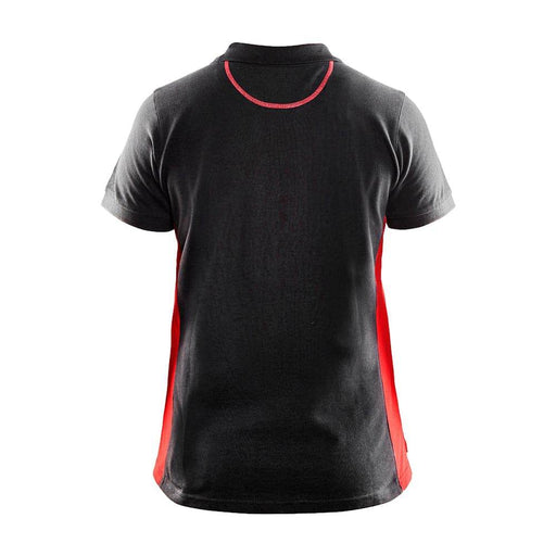 Blaklader 3390 Women's Polo Shirt Black/Red - WOMENS T-SHIRTS