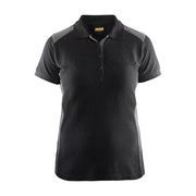 Blaklader 3390 Women's Polo Shirt Black / Grey - WOMENS T-SHIRTS