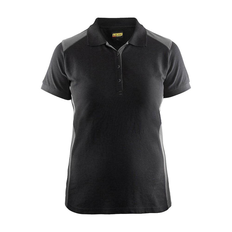 Blaklader 3390 Women's Polo Shirt Black / Grey - WOMENS T-SHIRTS