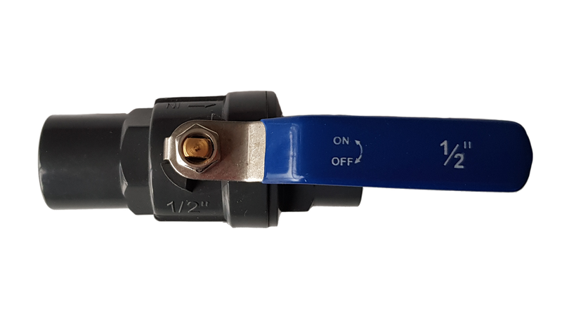 PP 1/2" BSPF Stopcock with Stainless Steel Ball Valve and Handle - Home & Garden > Lawn & Garden Tech Hose & Fittings